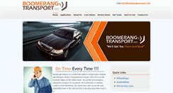 Desktop Screenshot of boomerangtransport.net