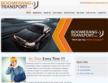 Tablet Screenshot of boomerangtransport.net